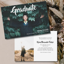 Modern Typografi Trendig Boys Photo Studenten