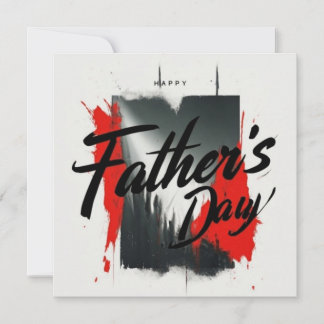 Modern Typografisk Fars dag-kort Inbjudningar