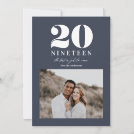 Modern typografisk nyårsfirande julkort