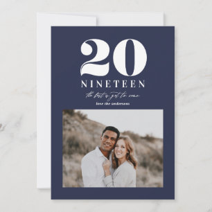 Modern typografisk nyårsfirande julkort