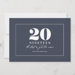 Modern typografisk nyårsfirande julkort