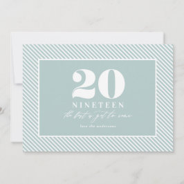 Modern typografisk nyårsfirande julkort