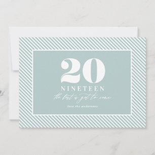 Modern typografisk nyårsfirande julkort