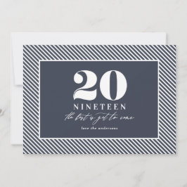 Modern typografisk nyårsfirande julkort