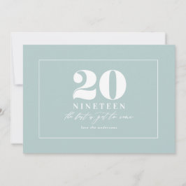 Modern typografisk nyårsfirande julkort