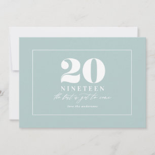 Modern typografisk nyårsfirande julkort