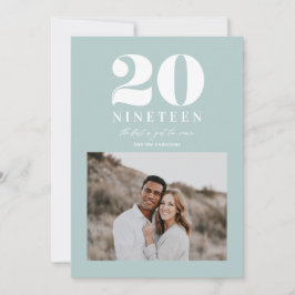 Modern typografisk nyårsfirande julkort
