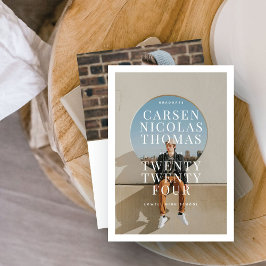 Modern typografisk stor fotograd-varning inbjudningar