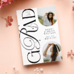 Modern Typography 2 Arch Photo Elegant Graduation Inbjudningar<br><div class="desc">Graduation Invitation with 2 Arch-shaped Photo Collage, Modern Script Graduation Announcement, Trendy Cursive and Capital Letter Grad Party Invite. Celebrate your big achievement with this stylish graduation invitation card featuring the word “Graduation” in a trendy, elegant font that blends flowing cursive with bold capital letters. This modern typography style is...</div>