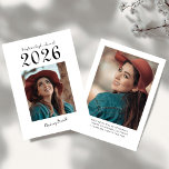 Modern Typography Bold 2026 Photo Graduation  Meddelande<br><div class="desc">Celebrate your milestone with this Modern Typography Bold 2026 Photo Graduation Announcement, designed to make a lasting impression. Featuring clean lines, bold fonts, and a customizable photo layout, this design perfectly captures your achievement in a stylish, contemporary way. Ideal for high school or college graduates, it offers a polished look...</div>