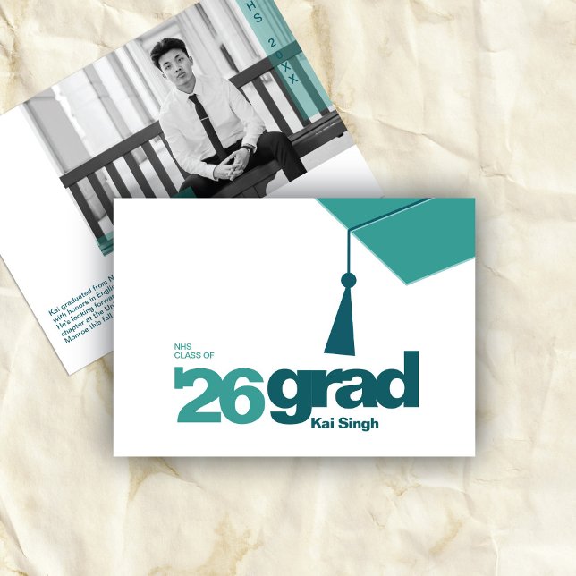 Modern Typography Examen | Klass 2026 Meddelande (Skapare uppladdad)