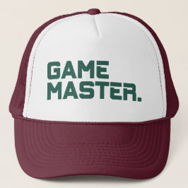 Modern Typography Game Master Mäns Keps