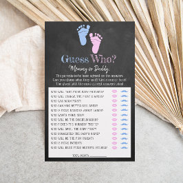 Modern Typography Gender Reveal Party! Gissa vem?