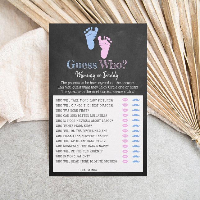 Modern Typography Gender Reveal Party! Gissa vem? (Skapare uppladdad)