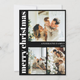 Modern Typography God jul Helgdag Card Julkort