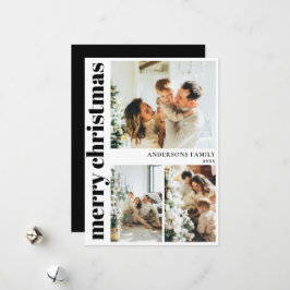 Modern Typography God jul Helgdag Card Julkort