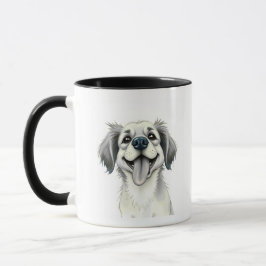 Modern Typography Pet Name Mug With Photo Mugg
