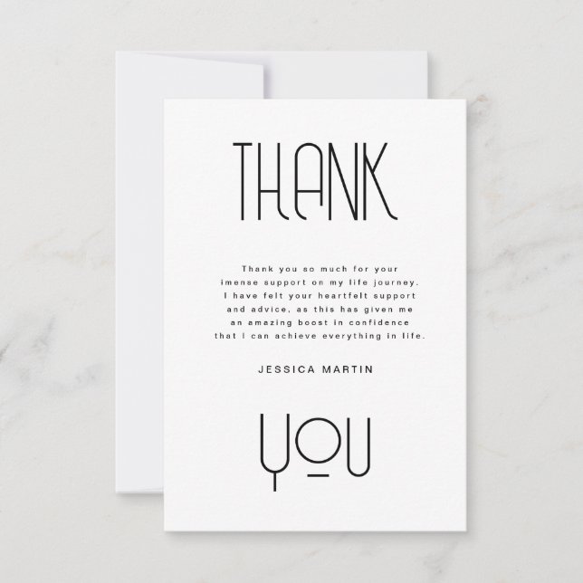 Modern Typography Photo Studentfest Inbjudan (Framsida)