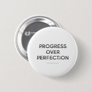 Modern typography progress over perfection text knapp
