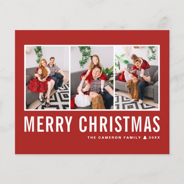 Modern Typography Red Photo Collage jul (Framsida)