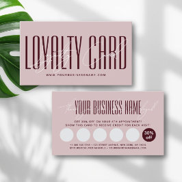 Modern typography script reward  lojalitetskort