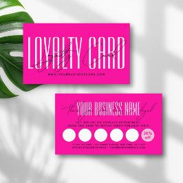 Modern typography script reward  lojalitetskort