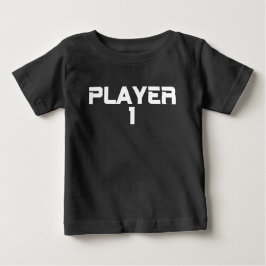Modern Typography Spelare Ett Matchande T Shirt