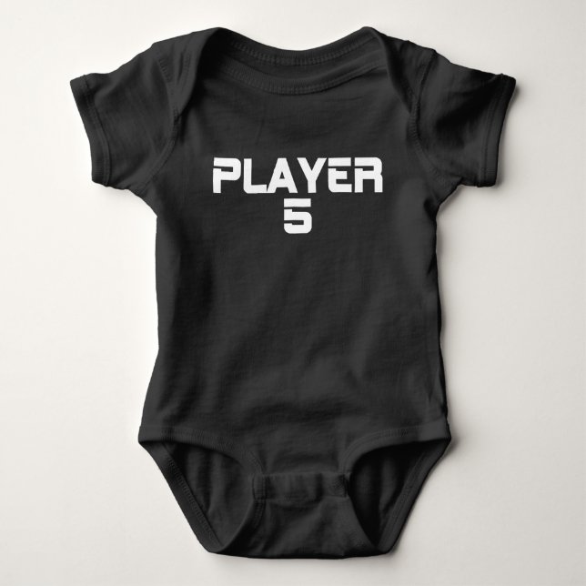 Modern Typography Spelare Fem Matchande T Shirt (Framsida)