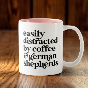 Modern tysk shepherd anpassad Två-Tonad mugg