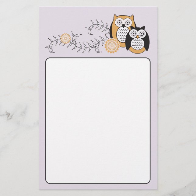 Modern ugglabrevpapper brevpapper (Framsida)