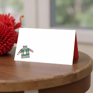 Modern ugglatt julsötare Helgdag Placeringskort