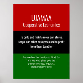 Modern UJAMAA Christian Kwanzaa Poster