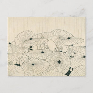 Modern Ukiyoe av Komura Settai Vykort