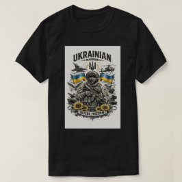 Modern Ukrainian Military Tattoo Sketch T Shirt