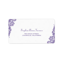 Modern Ultra Violet Snöre Bröllop Adressetikett