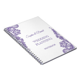 Modern Ultra Violet Snöre Bröllopsfixaren Anteckningsbok