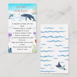 Modern Under The Sea Akvarell Baby Shower Tilläggskort