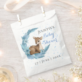 Modern underbar babystövel för Bambi blåa blommor-