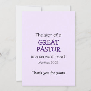 Modern UNDERBAR PASTOR SERVANT HEART-Tack