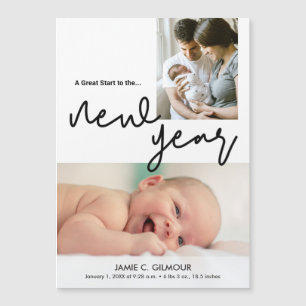 Modern Underbar start på nyårsfoton i Baby