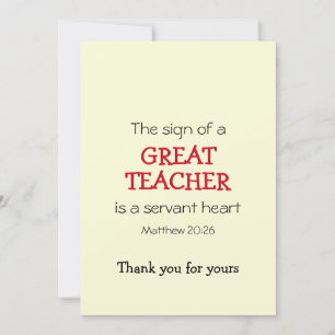 Modern UNDERBAR TEACHER SERVANT HEART-Tack