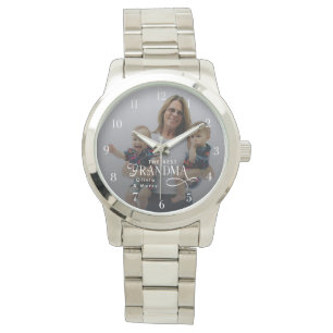 Modern underbarligaste mormor någonsin Foto Person Armbandsur