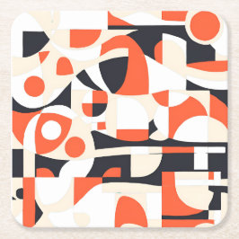 Modern Underlägg i mitten av århundradet Papper Kvadrat