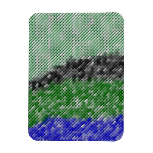 Modern underlig mönster magnet (Vertikal)