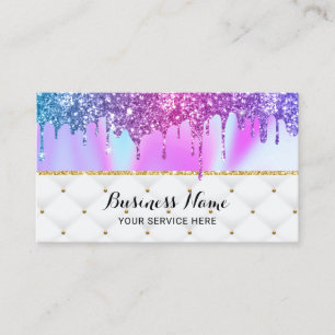 Modern Unicorn Glitter Drives Luxury-Affärskort Visitkort