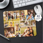 Modern unik 12-fotokollage musmatta<br><div class="desc">Skapa en fotokollage-musmatta med den här lättöverförbara fotosamlingsmallen som innehåller 12 bilder i olika former och storlekar, både vågrät och lodrät för att rymma en mängd olika subjekt. Lägg till anpassningsbar som övertäckning om du vill anpassa den med namn eller annan text genom att klicka på REDIGERA i avsnittet PERSONALIZE....</div>