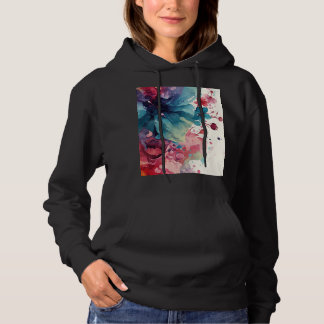 Modern Unik Brandy Trendig Blommig T Shirt