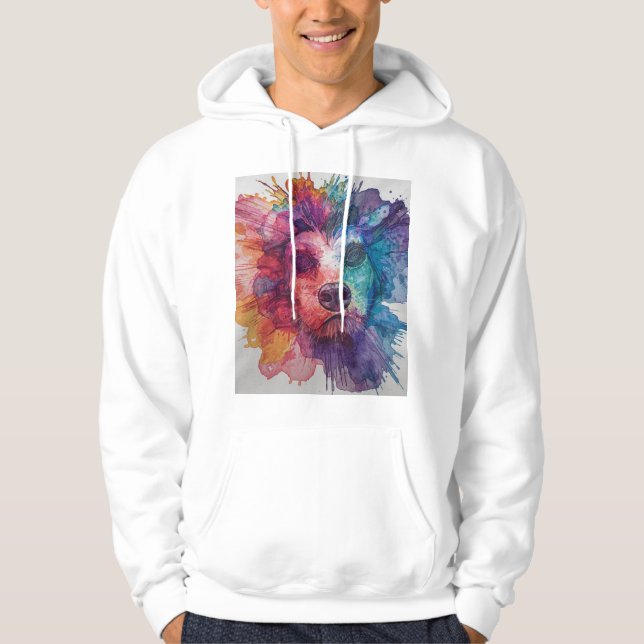 Modern Unik Brandy Trendig  Hoodie (Framsida)