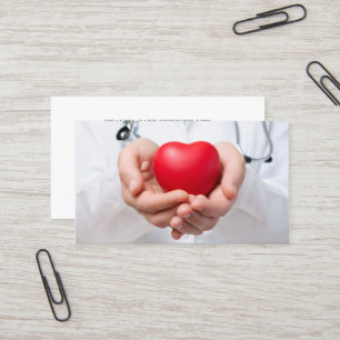 Modern Unik Doktor Medical Clean Heart Visitkort