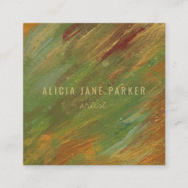 Modern unik elegant för abstrakt fyrkantigt visitkort